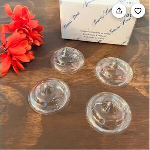 Princess‎ House 4 Crystal Floating Tealight Holders #181 New In Box